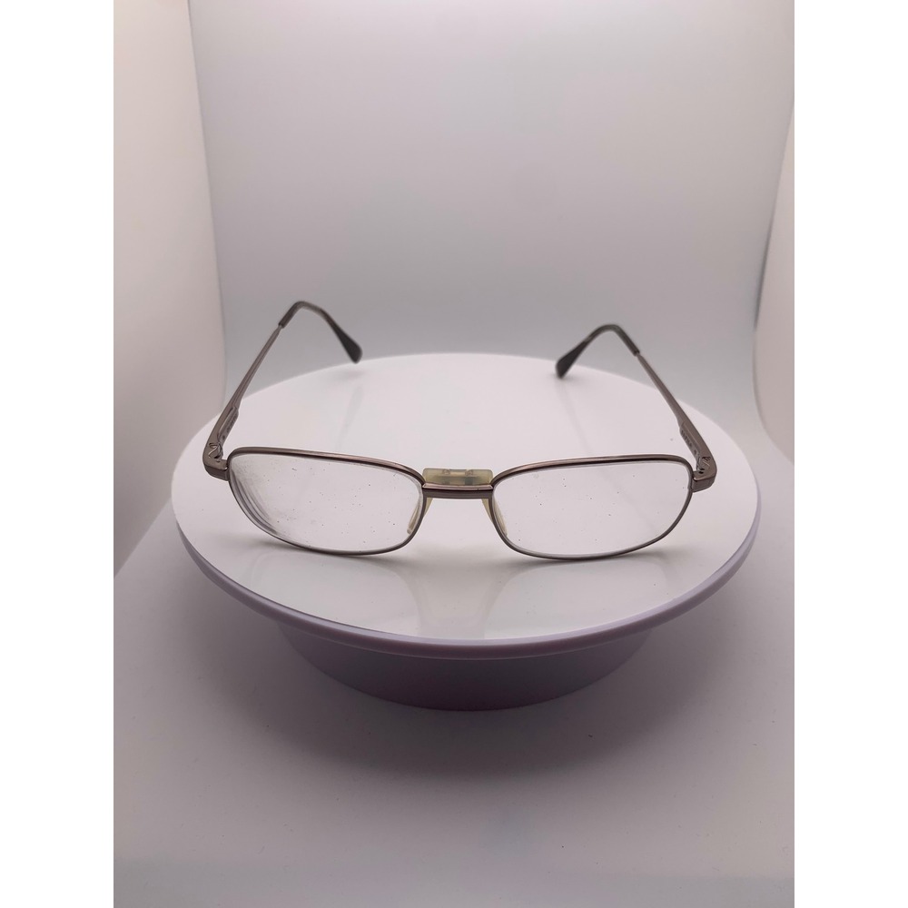 Safilo Elasta 7162 Glasses Bronze Metal Rectangular Italy 54-17-145 Frames Only